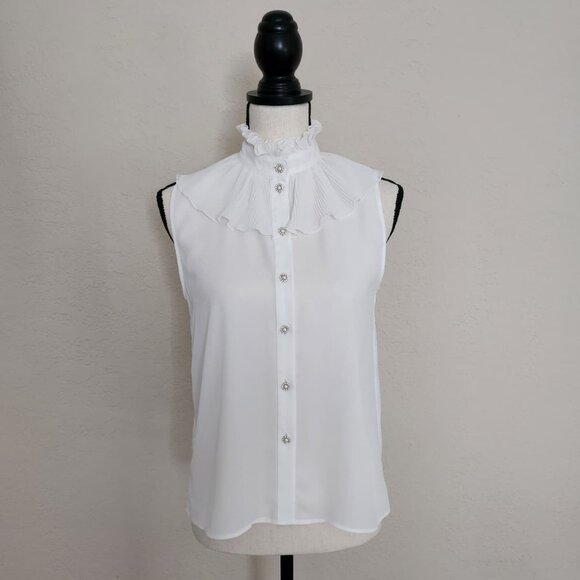 Zara Ruffled Top XS - Picture 1 of 5